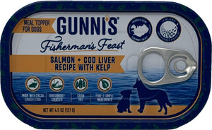Gunni's Fisherman's Feast Salmon & Cod Liver with Kelp Dog Food Topper