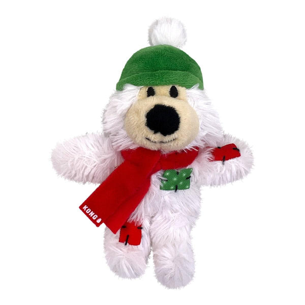 KONG Holiday Softies Bear Cat Toy, Assorted
