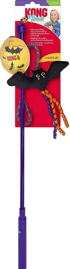 KONG Halloween Chauve-souris lumineuse Jouet pour chat, Violet