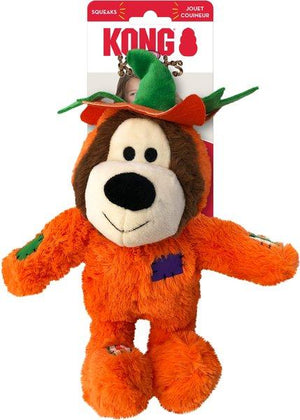 KONG Halloween Wild Knots Pumpkin Bear Dog Toy