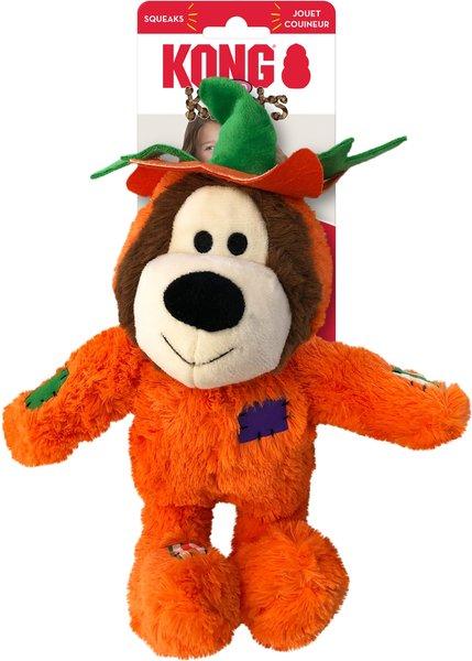 KONG Halloween Wild Knots Citrouille Ours Jouet pour chien
