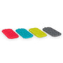 Messy Mutts Éponge nettoyante double face pour gamelle de chien en silicone, Bleu