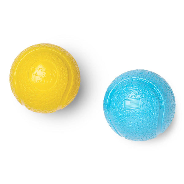 West Paw BOUNDR Ball Dog Toy, Aqua/Dandelion, Small