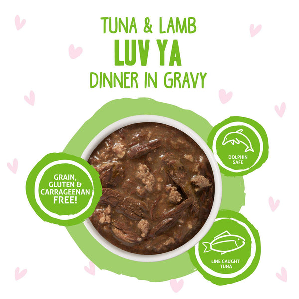 BFF OMG GRAVY Tuna & Lamb Luv Ya Dinner in Gravy Wet Cat Food Pouch