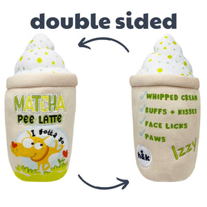 Huxley & Kent Power Plush Matcha Pee Latte Dog Toy