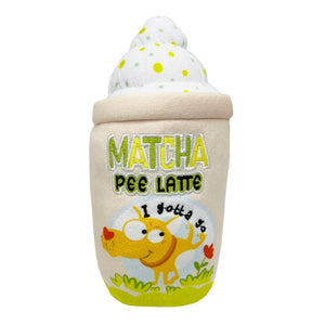 Huxley & Kent Power Plush Matcha Pee Latte Dog Toy