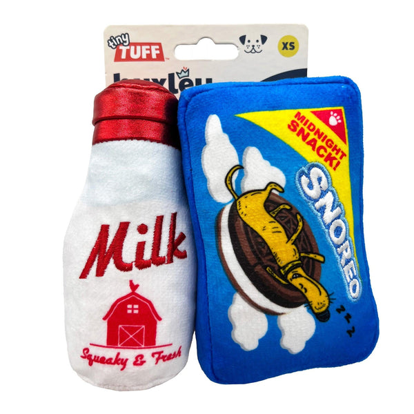 Huxley & Kent Jouet pour chien Tiny Tuff Milk & Cookies