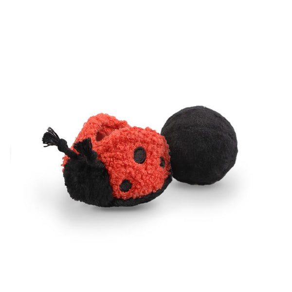 Lambwolf Collective LadyBug Pop Squeaky & Bouncy Dog Toy