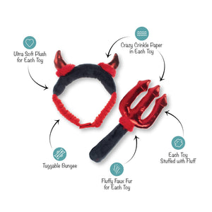 PetShop by Fringe Studio Cute Lil Devil Wear & Play Dog Toy