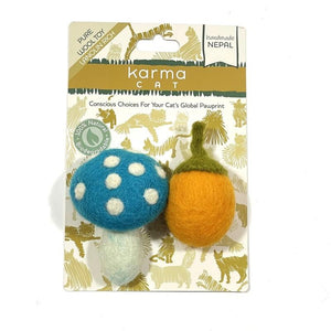 Dharma Dog Karma Cat Jouet pour chats en laine Champignon & Gland