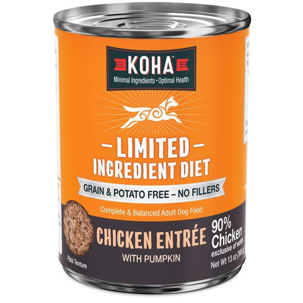KOHA Régime à Ingrédients Limités Plat de Poulet Humide pour Chiens en Boîte