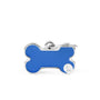 MyFamily Basic Handmade Bone Pet ID Tag, Blue