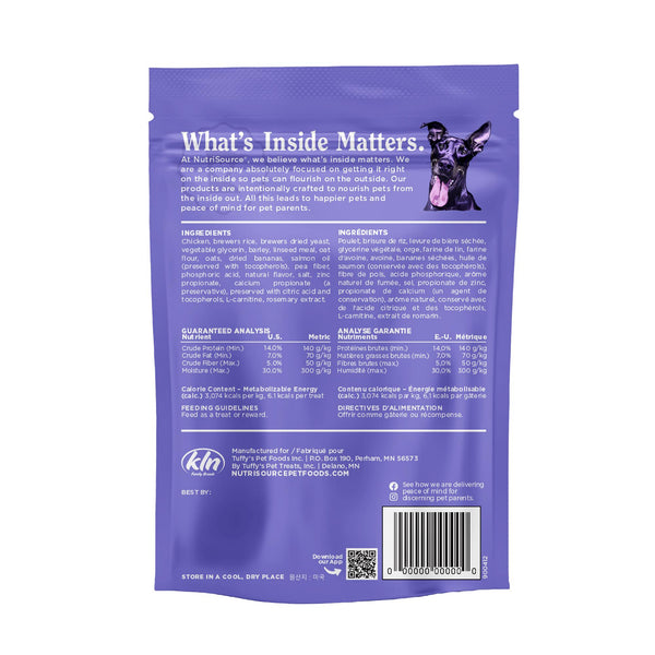 NutriSource Big Bites Friandises pour chiens au poulet
