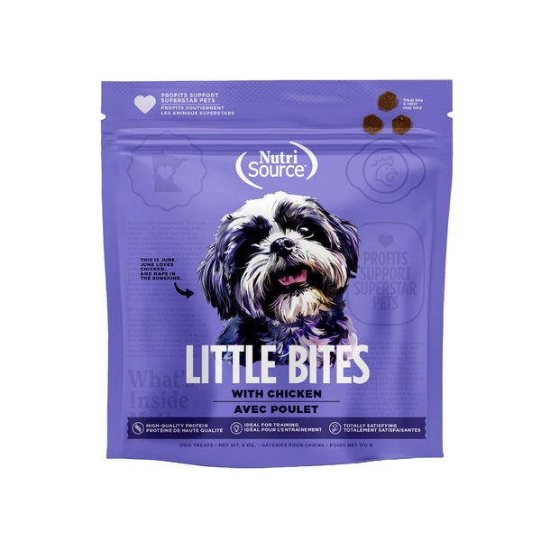 NutriSource Little Bites Friandises goût poulet pour chiens