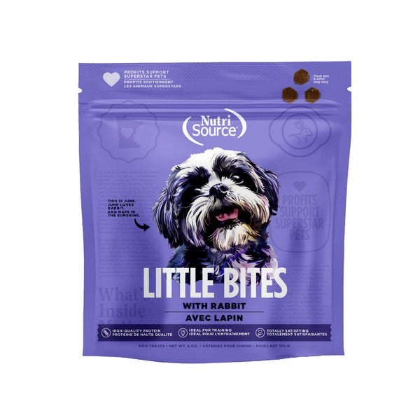 NutriSource Little Bites Friandises goût lapin pour chiens
