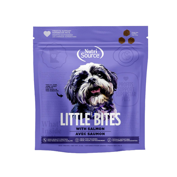 NutriSource Little Bites Friandises goût saumon pour chiens