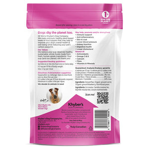 Khyber's All Natural 100% Human Grade Flax, Fruit & Veg Superfood Dog Food Topper