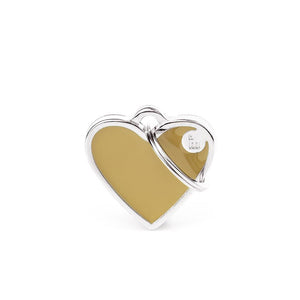 MyFamily Basic Handmade Heart Pet ID Tag, Brown