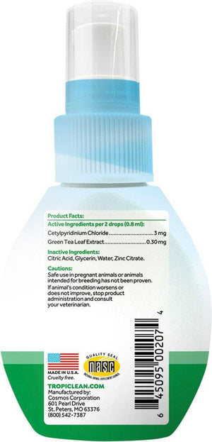 Tropiclean Fresh Breath Oral Care Drops for Cats