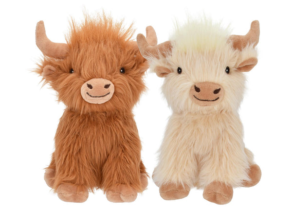 Multipet Jouet en peluche Vache Highland pour chiens, assortiment