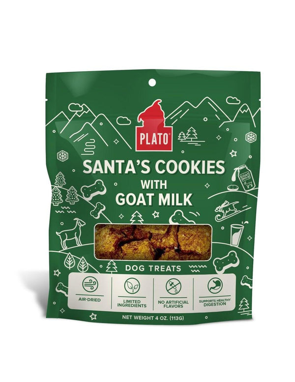 Plato Santa's Cookies with Goat's Milk Dog Treats