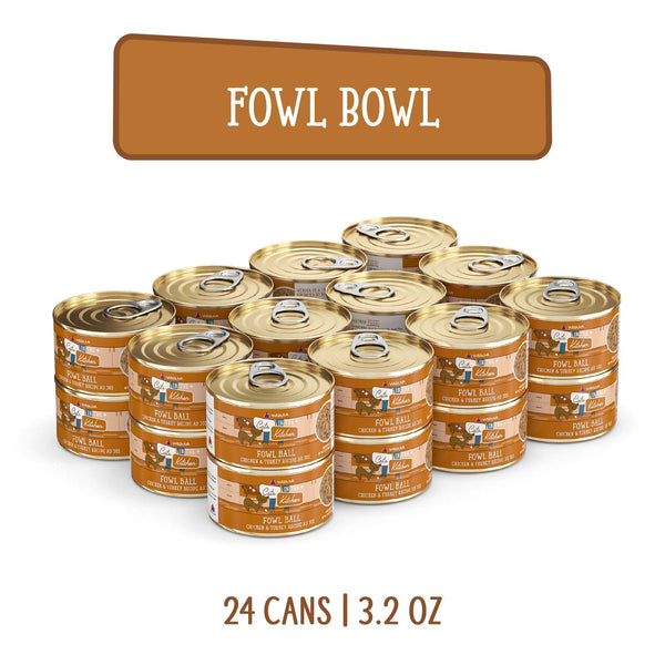 Cats in the Kitchen Fowl Ball Chicken & Turkey Recipe Au Jus Wet Cat Food Can