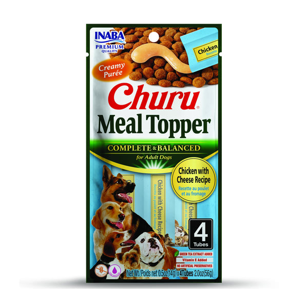 INABA Churu Meal Topper Chicken with Cheese for Dogs