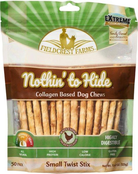 Fieldcrest Farms Nothin' to Hide Small Twist Stix Chicken Pack Dog Treats