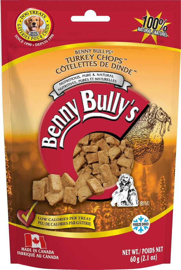 Benny Bully's Turkey Chops Freeze-Dried Dog Treats