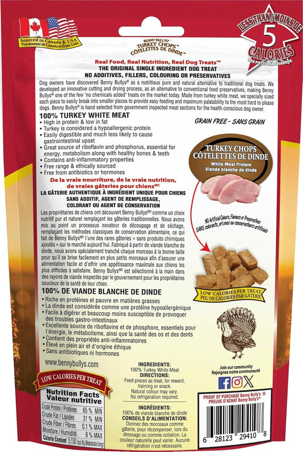 Benny Bully's Turkey Chops Freeze-Dried Dog Treats