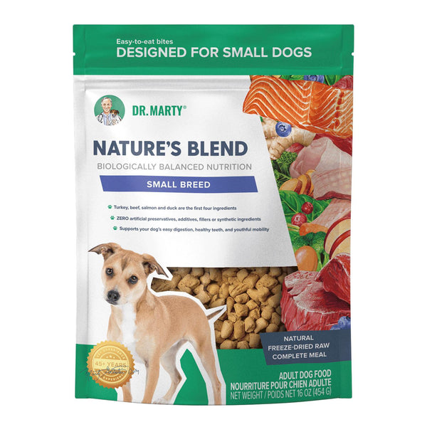 Dr. Marty Nature's Blend Nourriture crue lyophilisée pour chiens de petite race (CA)