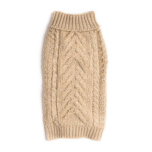 fabdog Super Chunky Dog Sweater, Oatmeal