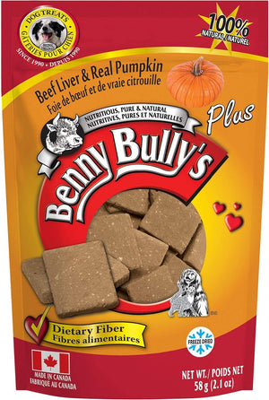 Benny Bully's Liver Plus Beef Liver & Real Pumpkin Freeze-Dried Dog Treats (CA)