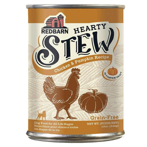 Redbarn Chicken & Pumpkin Hearty Stew Wet Dog Food Can