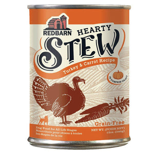 Redbarn Turkey & Carrot Hearty Stew Wet Dog Food Can