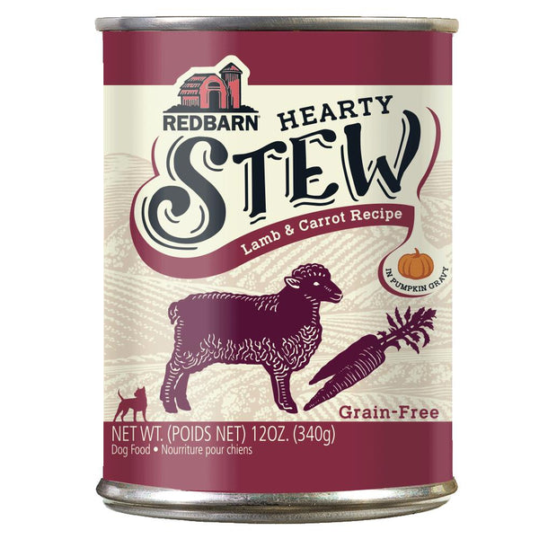 Redbarn Lamb & Carrot Hearty Stew Wet Dog Food Can