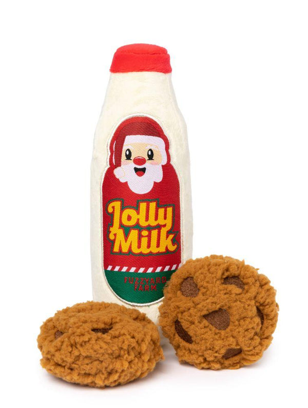 FuzzYard Jouet peluche Jolly Milk & Cookies pour chien