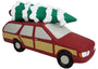Multipet Station Wagon with Christmas Tree Dog Toy