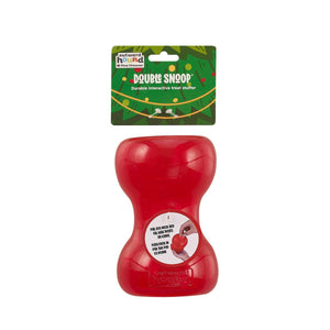 Planet Dog Orbee-Tuff Double Snoop Interactive Treat Dispensing Dog Toy, Red