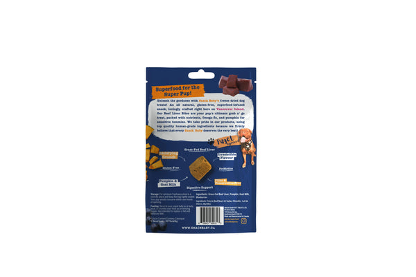 Snack Baby Bouchées de foie de bœuf et citrouille lyophilisées pour chiens