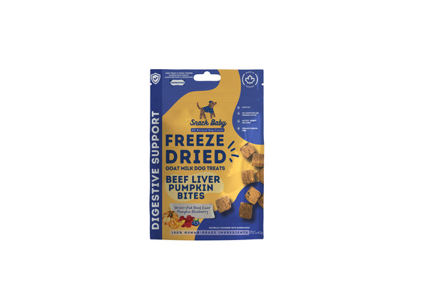 Snack Baby Bouchées de foie de bœuf et citrouille lyophilisées pour chiens