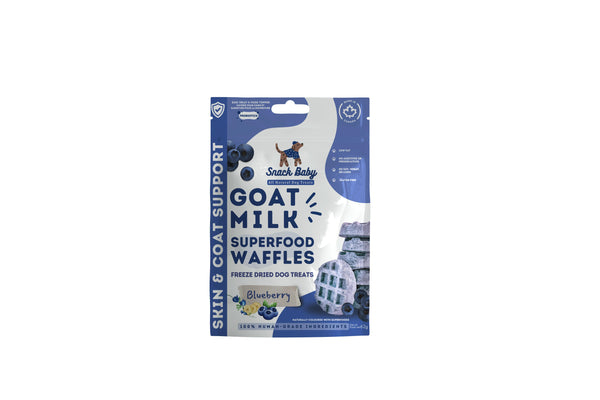 Snack Baby Gaufres super-aliments aux bleuets lyophilisées pour chiens