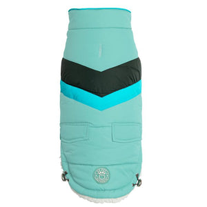Gf Pet Alpine Puffer Dog Coat, Light Aqua