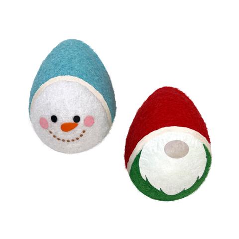 KONG Holiday AirDog Squeaker Egg Dog Toy, Medium