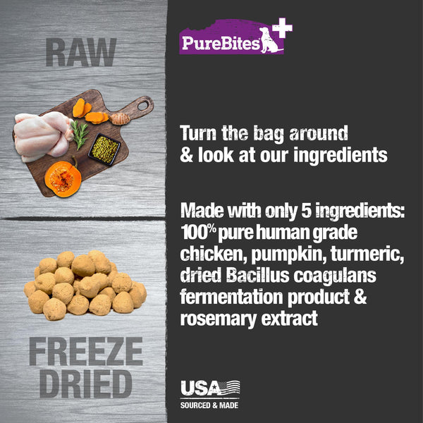 PureBites Gut & Digestion Freeze-Dried Dog Treats