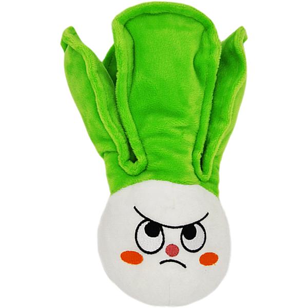 HugSmart Fuzzy Friendz Jouet pour chiens Feisty Veggie Bok Choy