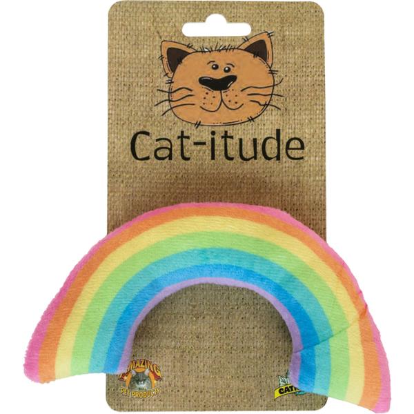 Amazing Pet Products Jouet chat Cat-itude Peluche arc-en-ciel