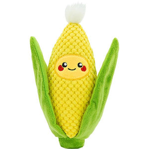 HugSmart Fuzzy Friendz Camping Pups Jouet chien Corn