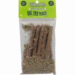 Trippin' Paws One Two Punch! Marinated Silver Vine Stix Cat Catnip