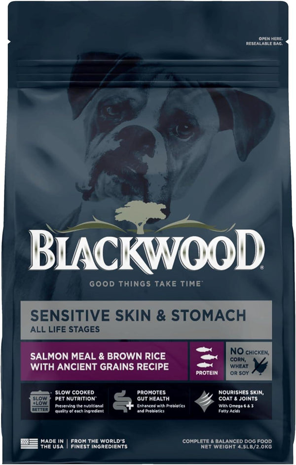 Blackwood Sensitive Skin & Stomach Salmon Meal & Brown Rice with Ancient Grains Dry Dog Food